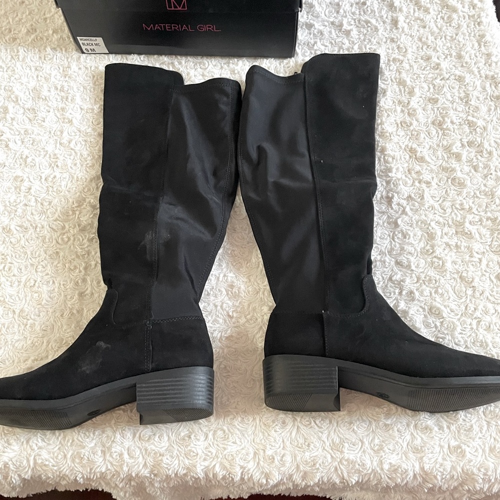 Material Girl Darcell "Suede" Over the Knee Boot